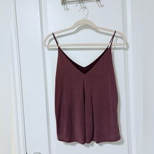 Aritzia Talula Maroon Camisole Top